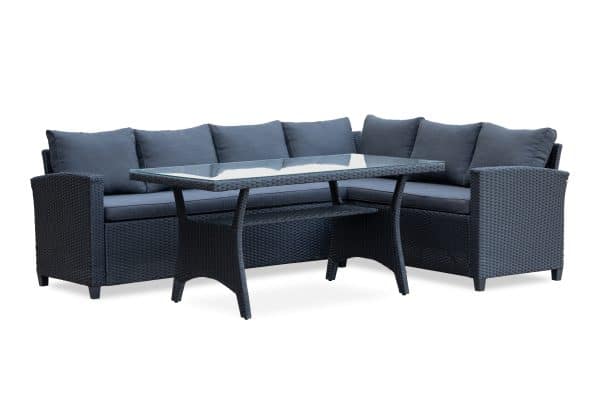 Stockholm Hjørnesofa med tilhørende bord