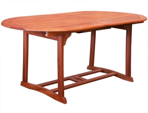 Eukalyptus Havebord Med Udtræk – 100×180/230