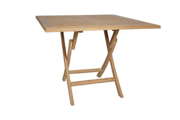 Praktisk foldbart bord i elegant - Silver teak