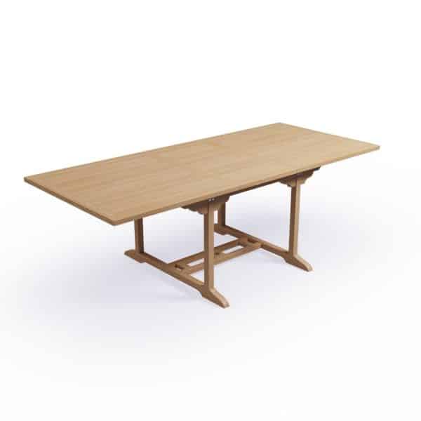 Have Bord I Silver Teak 100×170/230 - Med udtræk