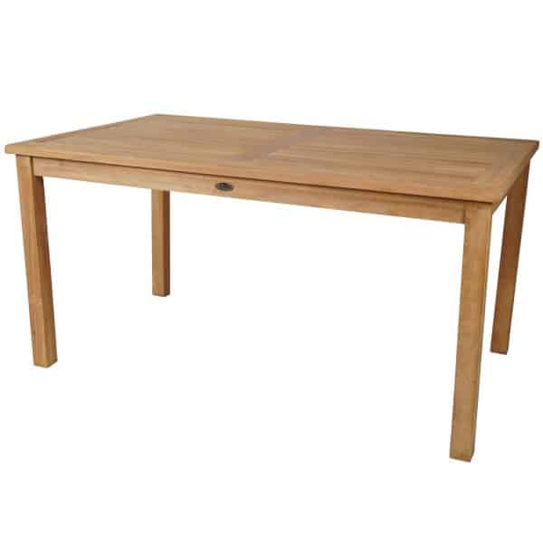 Havebord I Silver Teak - Rektankulært 90x150xH75cm