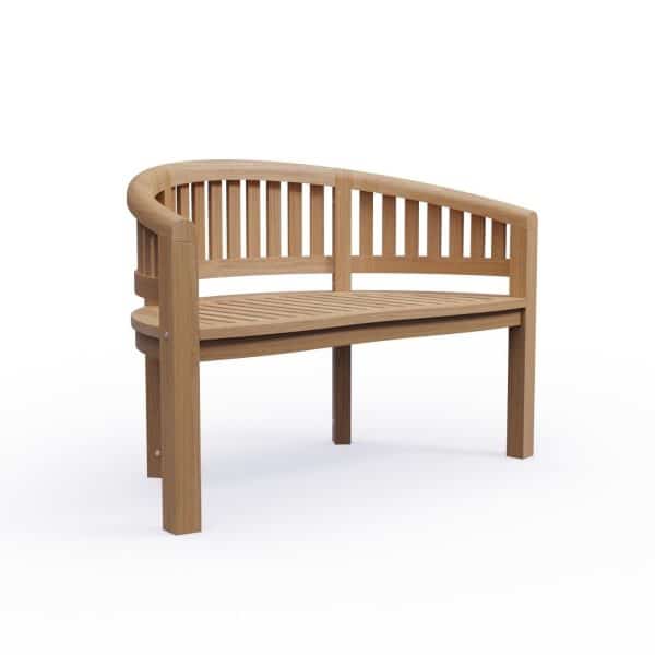 Bananbænk i Silver Teak til 2 personer – Tidløst Design