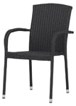Louise Havestol med 2-line Polyrattan - Stabelbar