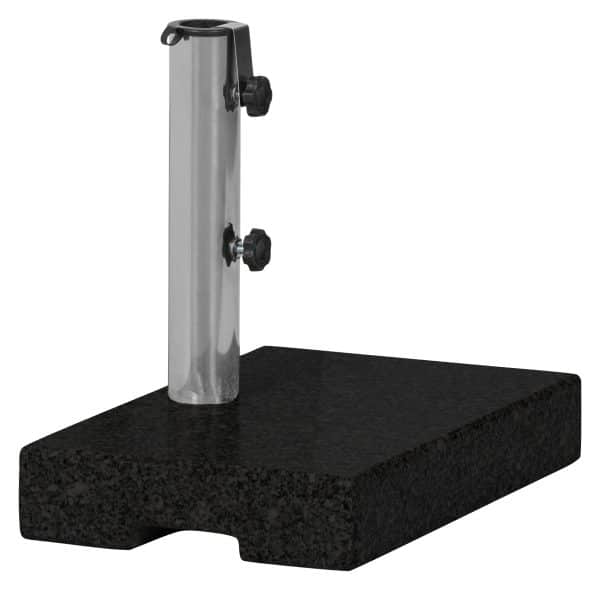 Halv Parasolfod Til Altanen – Sort 25kg.