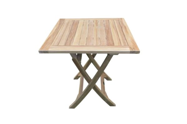 Sapsi Firkantet Foldebord I Luksus Teak -  80x80