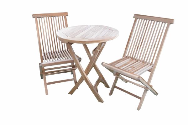 Jepara Cafesæt I Silver Teak - Ø70