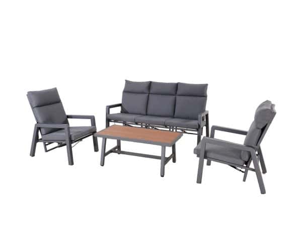 Kreta Sofa Sæt Med Tilhørende Sofabord