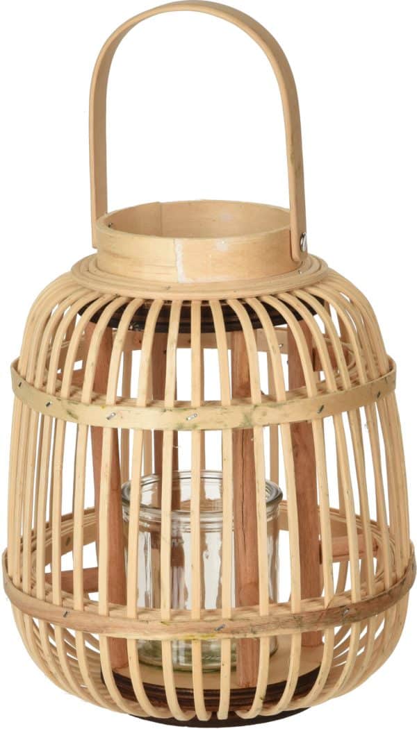 Lanterne I Rattan Flet - Home Stylling Collection