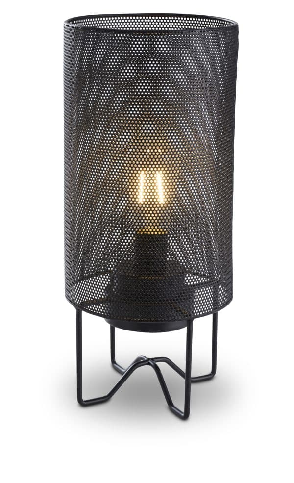 Udendørslampe Sort Ø15xH35cm til batteri