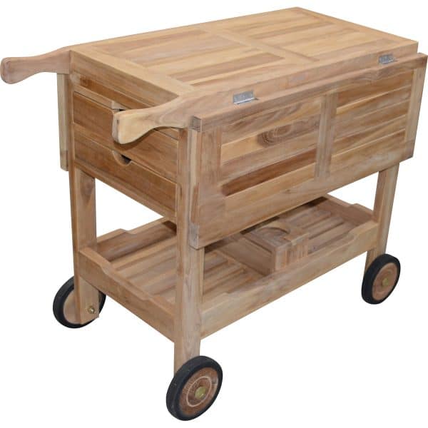 Cannok Serveringsvogn - Silver Teak