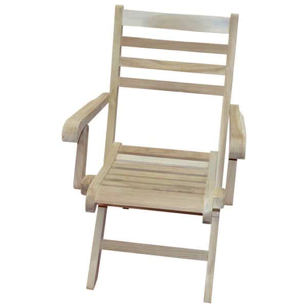 Edinburgh Foldestol I Silver Teak - Flere Varianter