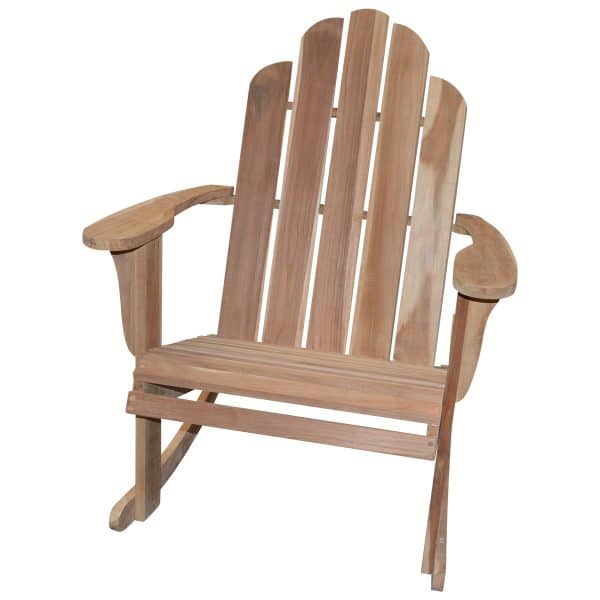 Komfortabel og stilfuld Gynge Adirondack stol – Silver teak