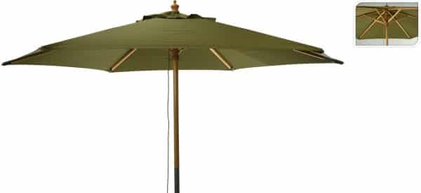 Esrum Parasol Ø2.5m Med Delt Stok - Flere varianter