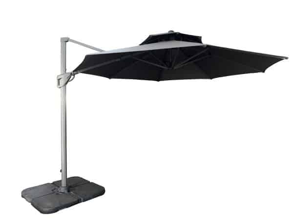 New Roma Multi-Tilt Hængeparasol - Ø3.5m. - Flere farver - Antracit