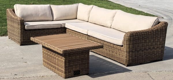 Zanzibar Hjørnesofa med Midtermodul, Sofastol og Bord