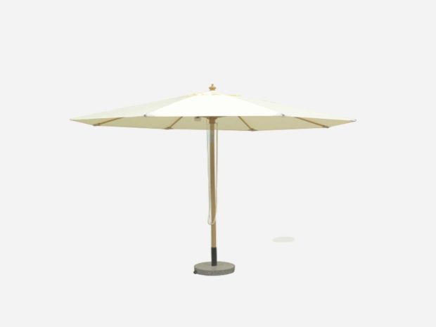 Parasol-Hvid-SAP005-Teak