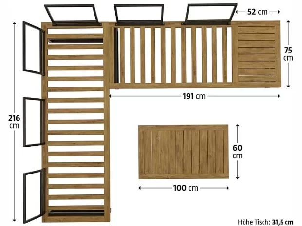 Teak sæt 2 Teak sæt 2