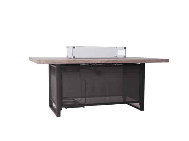 item 25916,Steel Gas Firepit Dining Table (2) item 25916,Steel Gas Firepit Dining Table (2)