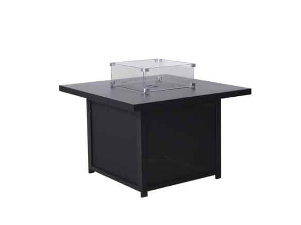 item 25917C,Square Gas Firepit Table 96x96xH65cm (2)