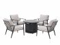 item 25917,Steel Gas Firepit Dining Table & Chair