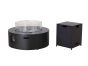 item 25921,Gas Firepit Round Table & Cylinder Storage Box;Side Table (2)