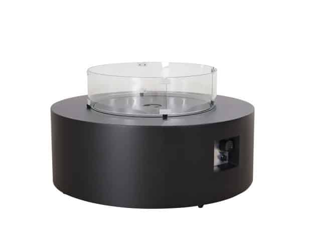 item 25921,Gas Firepit Round Table & Cylinder Storage Box;Side Table (6) item 25921,Gas Firepit Round Table & Cylinder Storage Box;Side Table (6)